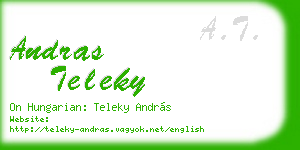 andras teleky business card