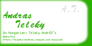 andras teleky business card